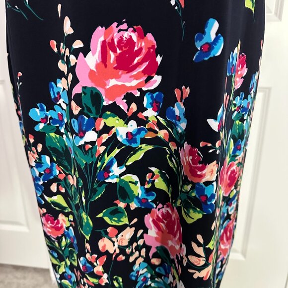 Roz & Ali Black/Multi Color Floral Dress - Picture 3 of 4